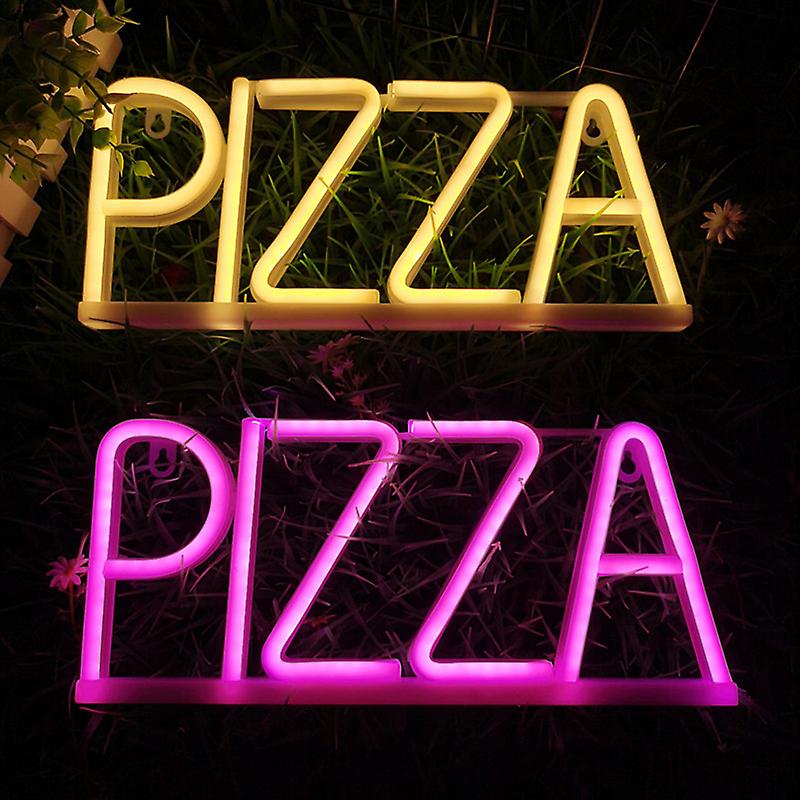 PIZZA LED neonreklám a falon