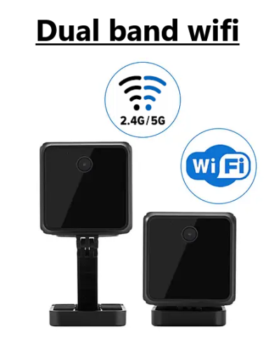 kamera wifi kétsávos 2,4 vagy 5 ghz mini biztonsági